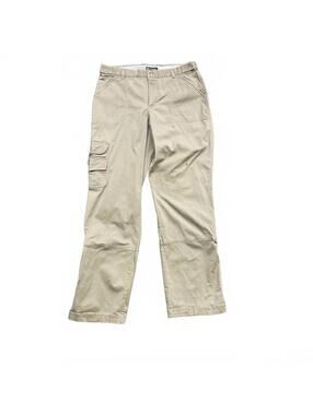 Y2K Columbia Womens Cargo Hiking Pants Khaki Tan Sz 10 Knees Pockets Outdoor